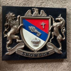 Snowden Family Crest Plastic Plaque